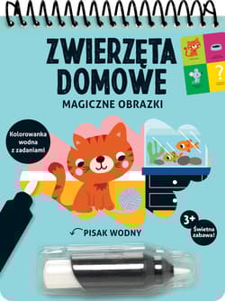 Magiczne obrazki Zwierzęta domowe Kolorowanka wodna z zadaniami - Deborah van de Leijgraaf
