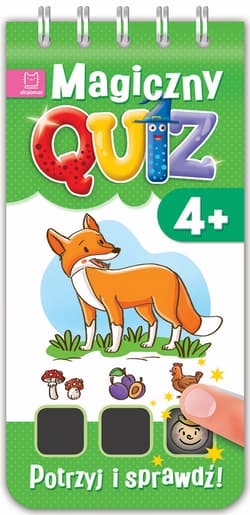 Magiczny quiz Potrzyj i sprawdź od 4 lat Zielony - Opracowanie Zbiorowe