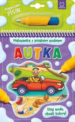 Malowanka z pisakiem wodnym Autka - Opracowanie Zbiorowe