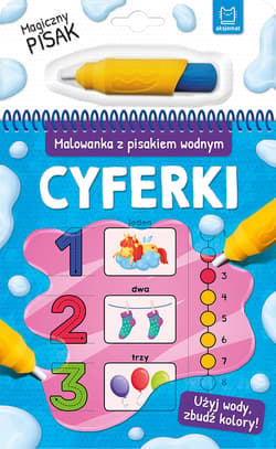 Malowanka z pisakiem wodnym Cyferki