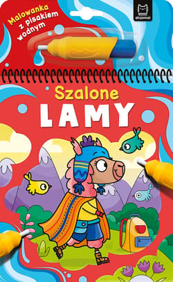 Malowanka z pisakiem wodnym Szalone lamy - Anna Podgórska
