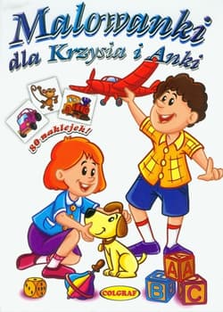 Malowanki Krzysia i Anki 80 naklejek