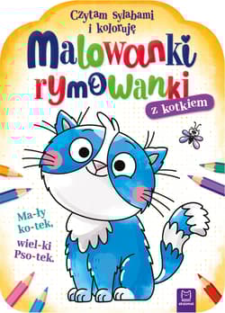 Malowanki rymowanki z kotkiem. Czytam sylabami i koloruję