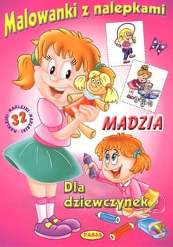 Malowanki z nalepkami - Madzia - Mariola Budek