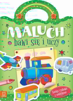 Maluch bawi się i uczy. Nauka i zabawa z naklejkami
