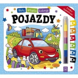 Mały artysta koloruje pojazdy + kredka segmentowa - Sylwia Kajdana