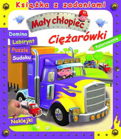 Mały chłopiec Książka z zadaniami Ciężarówki - Clair Agathe