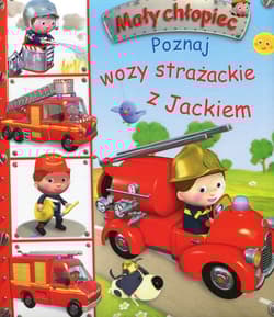 Mały chłopiec Poznaj wozy strażackie z Jackiem