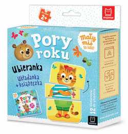 Mały miś to lubi! Pory roku Ubieranka Układanka + książeczka - Opracowanie Zbiorowe