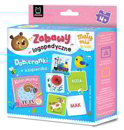 Mały miś to lubi! Zabawy logopedyczne. Dobieranki + książeczka. Mały miś to lubi! - Anna Podgórska