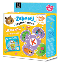 Mały miś to lubi! Zabawy logopedyczne. Układanki + książeczka. Mały miś to lubi! - Anna Podgórska