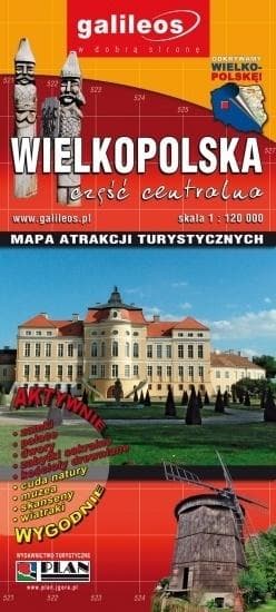 Mapa atrakcji tur. - Wielkopolska cz. centralna - Praca zbiorowa