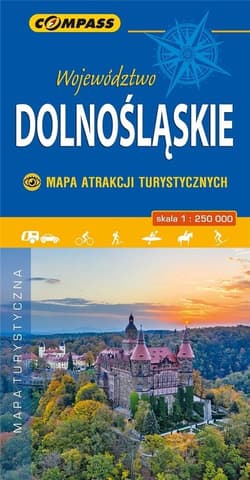 Mapa atrakcji tur. - Województwo Dolnośląskie - Praca zbiorowa