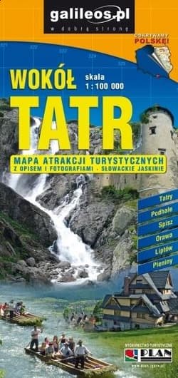 Mapa atrakcji tur. - Wokół Tatr 1:100 000 - Praca zbiorowa