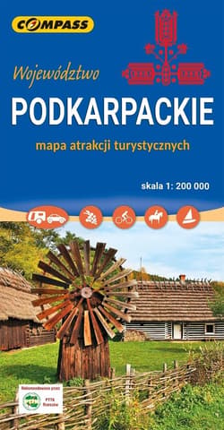 Mapa atrakcji turystycznych Podkarpackie - Praca zbiorowa
