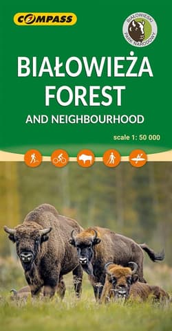 Mapa -Białowieża Forest and Neighbourhood 1:50 000