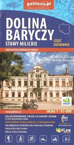 Mapa -Dolina Baryczy cz. zachodnia 1:65 000 w.2019 - Praca zbiorowa
