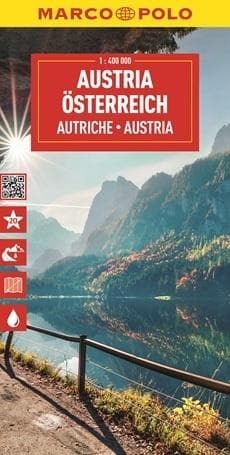 Mapa drogowa Austria 1:400 000 - Praca zbiorowa