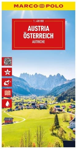 Mapa drogowa Austria 1:400 000 - Praca zbiorowa
