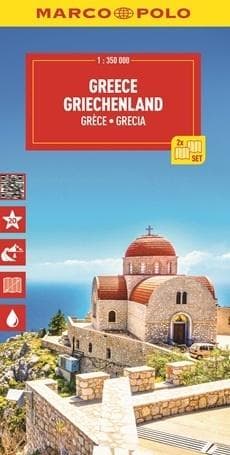 Mapa drogowa Grecja 1:350 000 - Praca zbiorowa