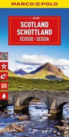 Mapa drogowa Szkocja 1:350 000 - Praca zbiorowa
