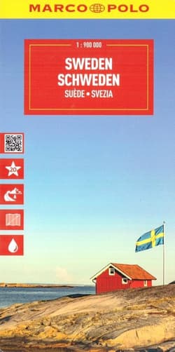 Mapa drogowa Szwecja 1:900 000 - Praca zbiorowa