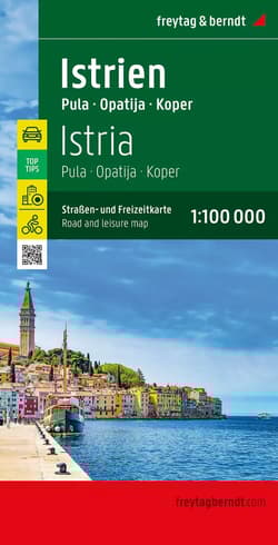 Mapa Istria Pula 1:100 000 - Opracowanie Zbiorowe