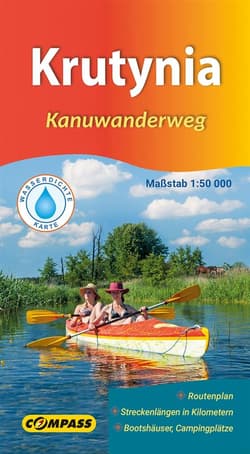 Mapa kajakowa - Krutynia 1:50 000 wersja niemiecka - Praca zbiorowa