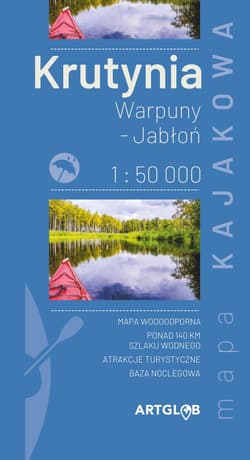 Mapa kajakowa Krutynia - Warpuny Jabłoń 1:50 000 - Opracowanie Zbiorowe