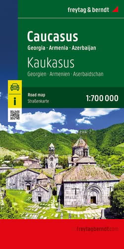 Mapa Kaukaz Gruzja Armenia Azerbejdżan 1:700 000 - Opracowanie Zbiorowe