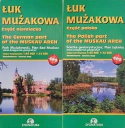 Mapa - Łuk Mużakowa cz. polska i niemiecka - Praca zbiorowa