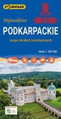 Mapa Podkarpackie 101 atrakcji turystycznych - Praca zbiorowa