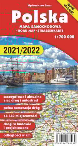 Mapa Polska 700 000 wyd. 4 - Opracowanie Zbiorowe