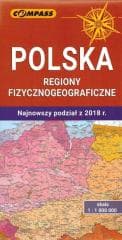 Mapa - Polska regiony fizycznogeograficzne - Praca zbiorowa