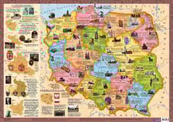 Mapa Polska województwa (plakat) - Praca zbiorowa