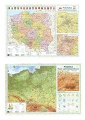 Mapa Polski A2 Dwustronna laminowana ART-MAP - Praca zbiorowa