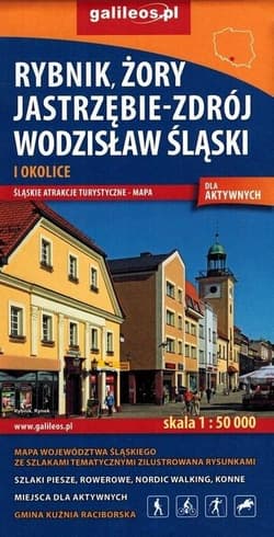 Mapa - Rybnik,Żory,Jastrzębie-Zdrój, Wodzisław... - Praca zbiorowa