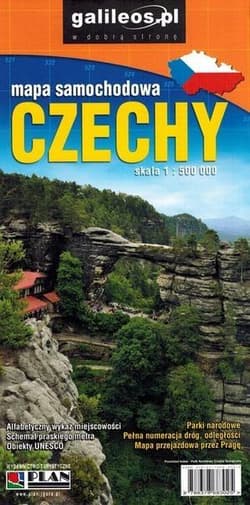 Mapa samochodowa - Czechy 1:500 000 - Praca zbiorowa