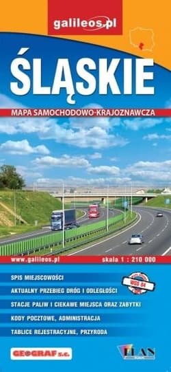 Mapa samochodowo-kraj. - Śląskie 1: 210 000 w.2014 - Praca zbiorowa