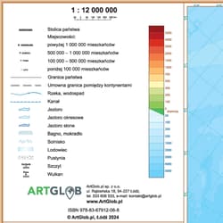 Galeria - zdjęcie nr. 3 - Mapa ścienna Europa polityczno fizyczna dwustronna 1:12 000 000