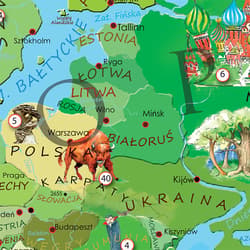 Galeria - zdjęcie nr. 2 - Mapa ścienna - Świat Młodego Odkrywcy