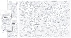 Mapa świata. Dinozaury. Kolorowanka XL - Praca zbiorowa