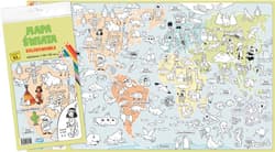 Galeria - zdjęcie nr. 2 - Mapa świata. Kolorowanka XL - kolor