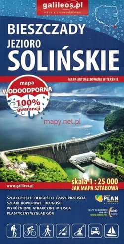 Mapa syntetyczna - Bieszczady. Jezioro Solińskie - Praca zbiorowa