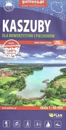 Mapa syntetyczna dla rowerzystów - Kaszuby