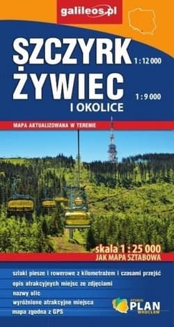 Mapa sztabowa - Szczyrk, Żywiec i okolice 1:25 000 - Praca zbiorowa