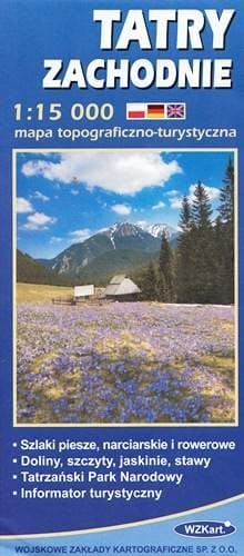Mapa Tatry Zachodnie 1:15 000 WZKart