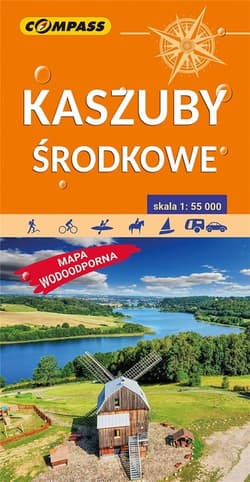 Mapa tur. - Kaszuby środkowe 1:55 000 w.2022 - Praca zbiorowa