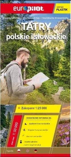 Mapa tur. - Tatry polskie i słowackie plastik - Praca zbiorowa