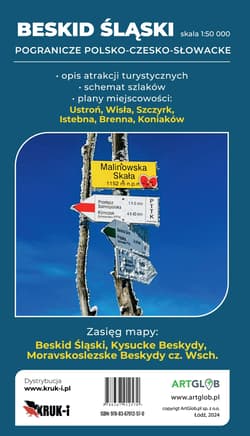 Galeria - zdjęcie nr. 4 - Mapa turystyczna Beskid Śląski 1:50 000